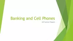 Banking and Cell Phones