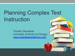 Planning Complex  Text Instruction