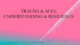 Adverse  Childhood Experience’s (ACE