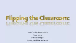 Flipping the Classroom: