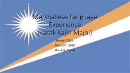 Marshallese Language Experience