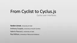 From Cyclist to Cyclus.js
