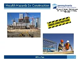 Health Hazards In Construction
