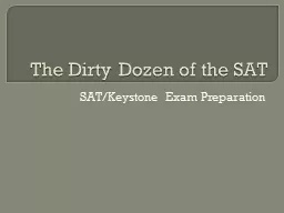 The Dirty Dozen of the SAT