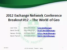 2012 Exchange Network Conference