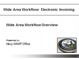 Wide Area Workflow:  Electronic Invoicing
