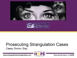 Prosecuting Strangulation Cases