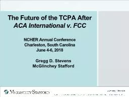The Future of the TCPA After