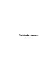Christian Devotedness Anthony Norris Groves  Table of