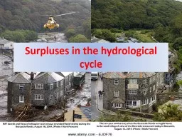 Surpluses in the hydrological cycle