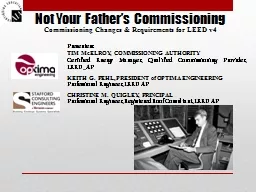 Not Your Father’s Commissioning