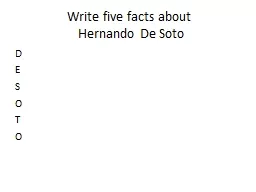 Write five facts about