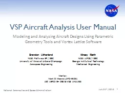 VSP Aircraft Analysis
