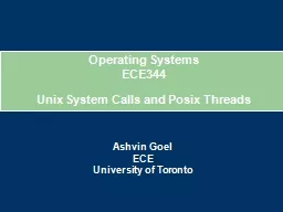 Unix System Calls and Posix Threads