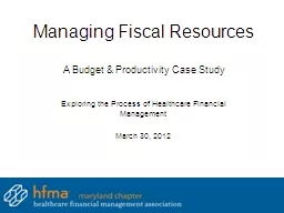 Managing Fiscal Resources