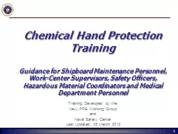 Chemical Hand Protection Training