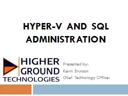 Hyper-V and SQL Administration