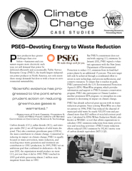 Change Climate CASE STUDIES PSEGDevo ting Energy to Wa