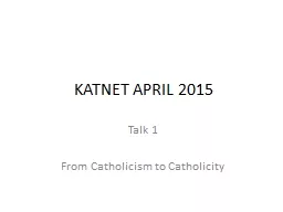 KATNET APRIL 2015 Talk 1