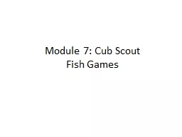 Module 7:  Cub Scout