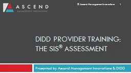 DIDD Provider Training: