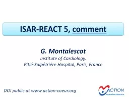 ISAR-REACT 5,  comment