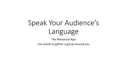 Speak Your Audience’s Language