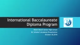 International Baccalaureate Diploma Program