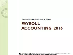 Payroll accounting 2016