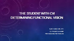 The Student with CVI Determining