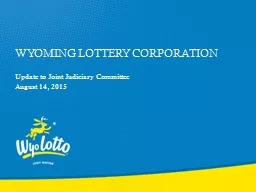 Wyoming lottery corporation
