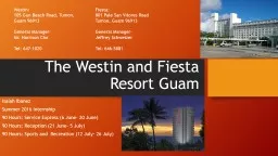 The Westin and Fiesta Resort Guam