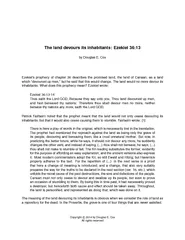 The land devours its inhabitants Ezekiel  by Douglas E