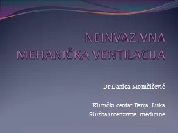 NEINVAZIVNA MEHANIČKA VENTILACIJA