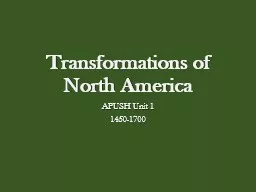 Transformations of North America