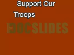                                                     Ways to Support Our Troops       