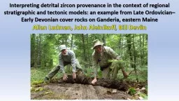 Interpreting detrital zircon provenance in the context of regional stratigraphic and tectonic