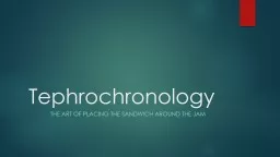 Tephrochronology By Suzanne