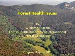 Forest Health Issues