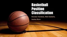 Basketball Position Classification