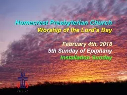 Homecrest  Presbyterian Church