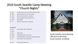 2019 South  Seaville