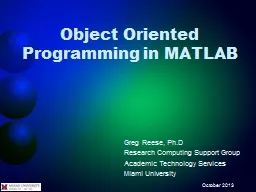 Object Oriented Programming in MATLAB