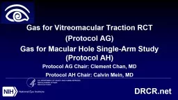 Gas for Vitreomacular Traction RCT