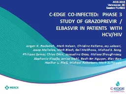 C-EDGE  Co-Infected: Phase 3 Study of