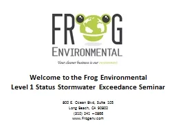 Welcome to the Frog Environmental