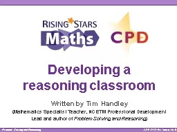 Developing a  reasoning classroom