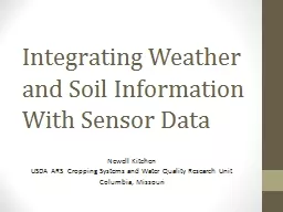 Integrating Weather and Soil Information With Sensor Data