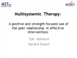 Multisystemic  Therapy: