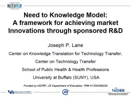 Need to Knowledge Model: